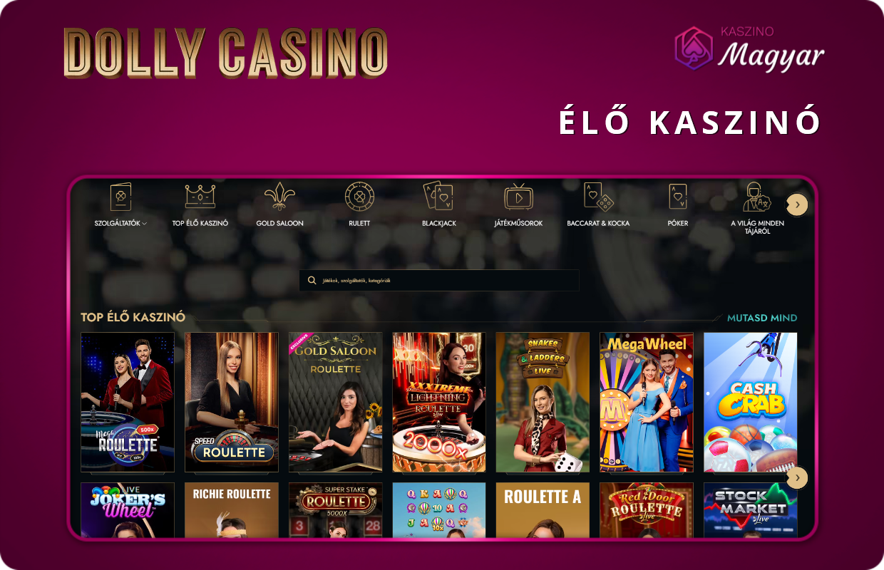 Dolly Casino Élő Kaszinó