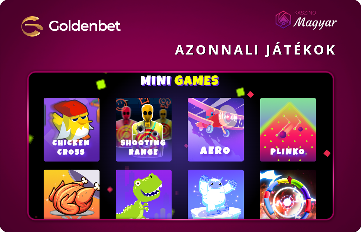 Azonnali játékok a Goldenbet
